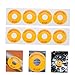 OUNONA 8pcs Caution Emergency Stop Sticker Warning Label Industrial Stickers Safety Sign Emergency Stop Indicator Decal