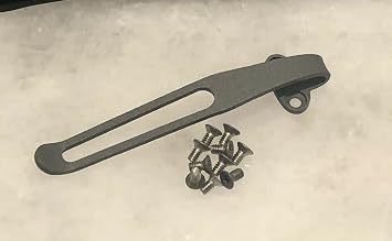 Titanium Deep Pocket Clip & Handle Screws For Benchmade Bugout 535 & Bailout 537