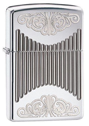 Zippo Deep Carved Regal High Polish Chrome Pocket Lighter