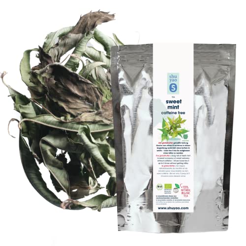 Shuyao Sweet Mint - Bio Pefferminztee natursüss mit kühlender Verbene - Tee lose nicht aromatisiert - 100% naturreine Premium Qualität - handverarbeitet made in Germany (50g Tüte) Cover