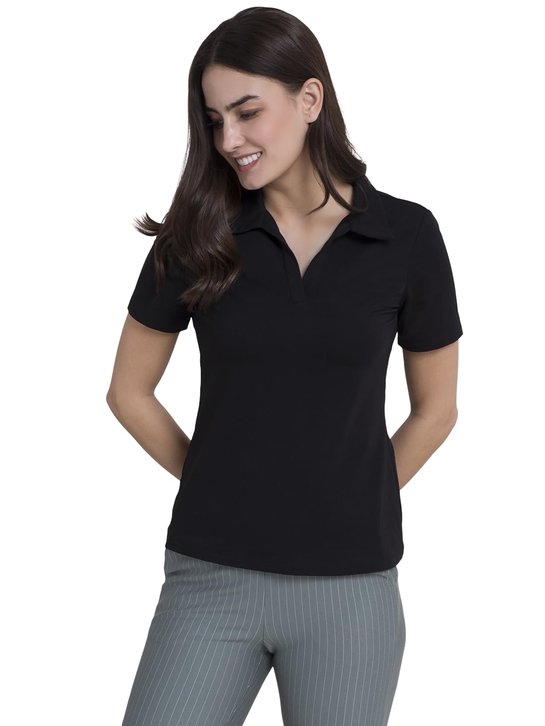 fablestreet 4 Way Stretch Collared Livin T-Shirt-picture-55
