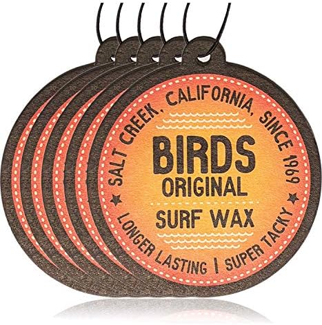 Birds Original Californian Surf Wax Coconut Car Air Freshener | Hanging Air Freshener | Auto Air Freshener or Home Air Freshener (5)