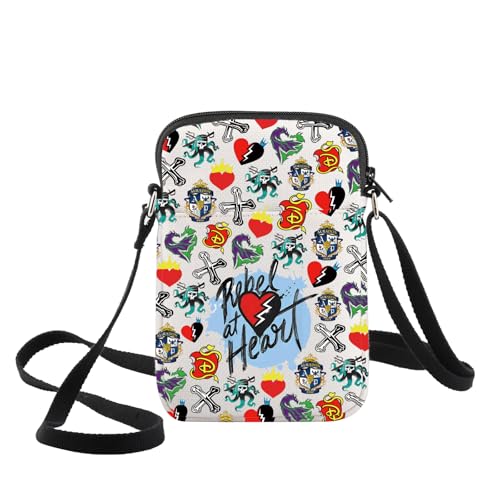 WZMPA Movie Crossbody Bag Jay ＆ Mal Fans Gift Evil Queen Shoulder Bag Villain Merchandise