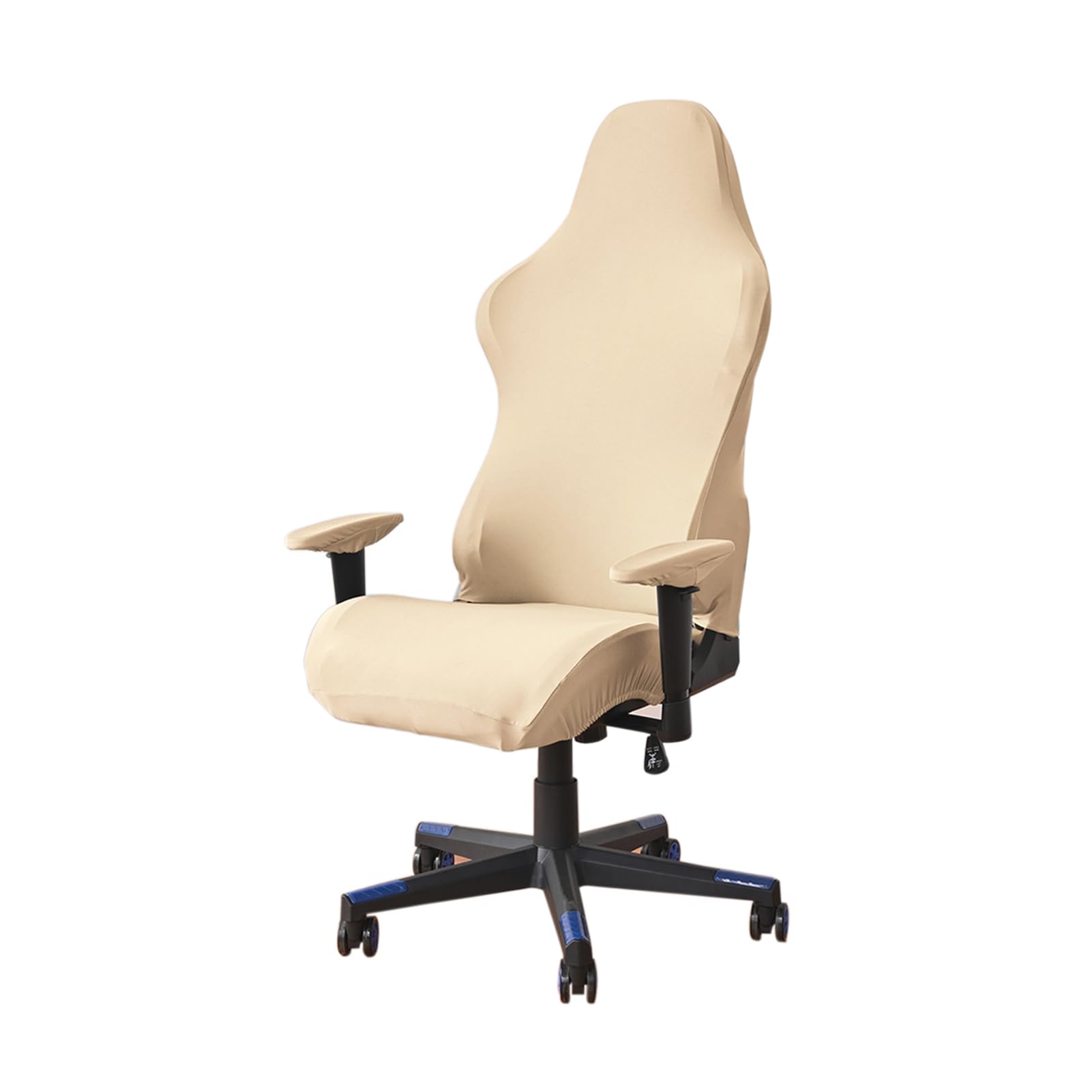 DEZYPZAM Funda para Silla de Juego, para Oficina, Juegos, Sillas de Ordenador, Funda Silla Gaming Elástica, Fundas elásticas para Silla de Juego Racing (Beige)