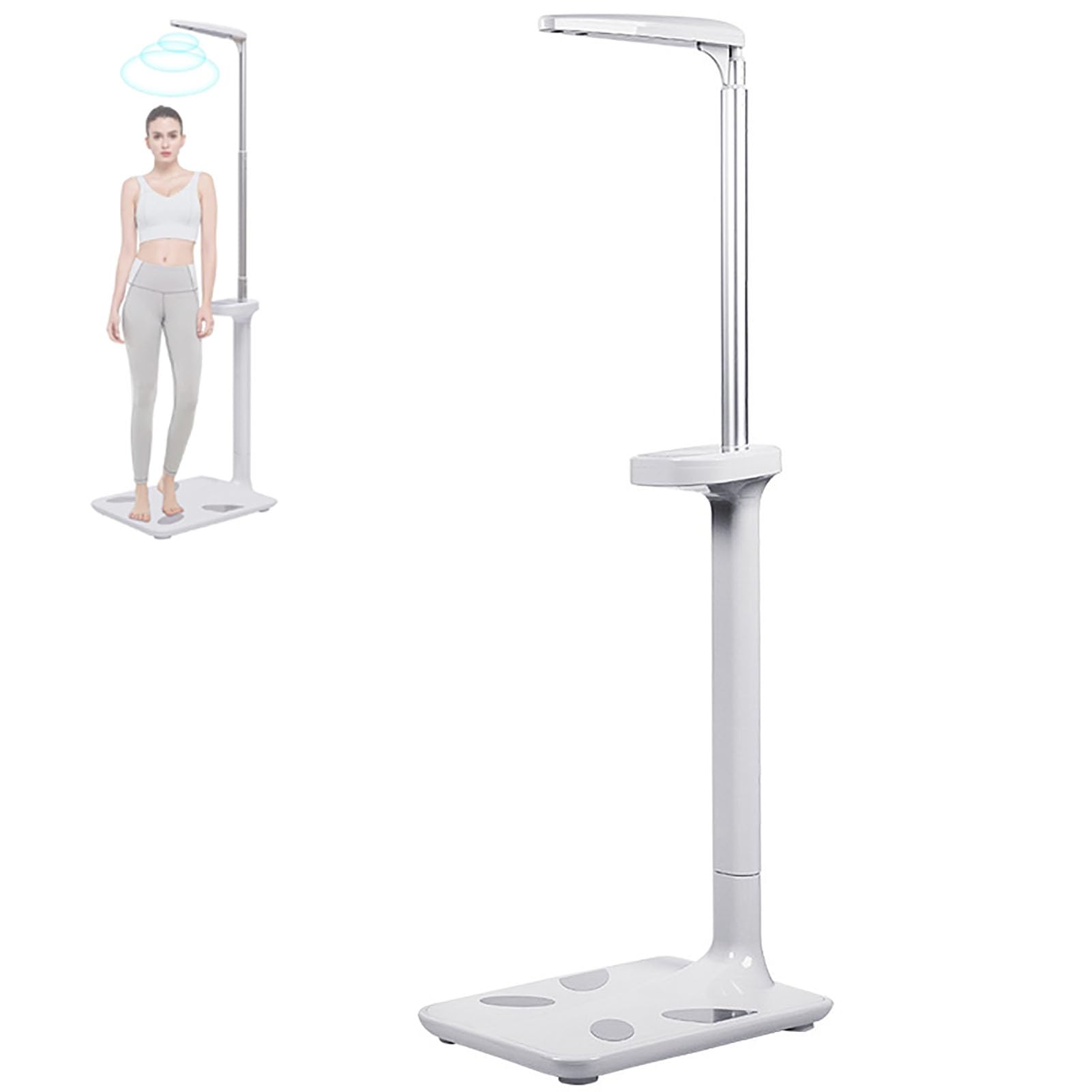 Eiwitany Digital Medical Scale for Physicians, 440lbs Capacity, Height Measurement 80-195CM, BMI & Body Fat Analyzer, Health Scale