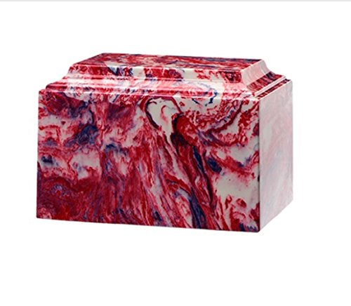 Trinityurns Classic Cultured Marble Cremation Urn for Human Ashes - Adult/Large Size, Marble