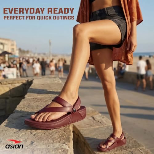 Image of ASIAN Women's INDIGO-09 Comfortable & Light Weight Clogs for Women | Stylish & Anti-Skid Chappals for Adult | Waterproof & Everyday Use Slipper Floats for Girls and Ladies