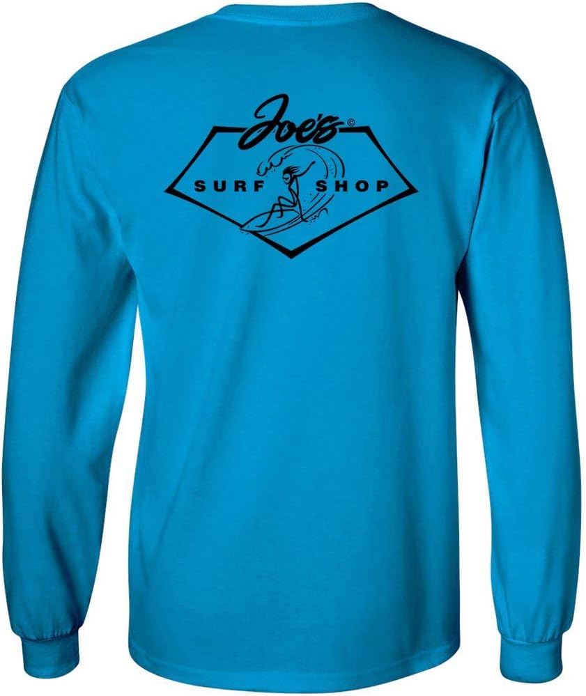 Joe's Surf Shop Mens Surfing 101 Logo Heavyweight Long Sleeve Tees Sizes S-4XL