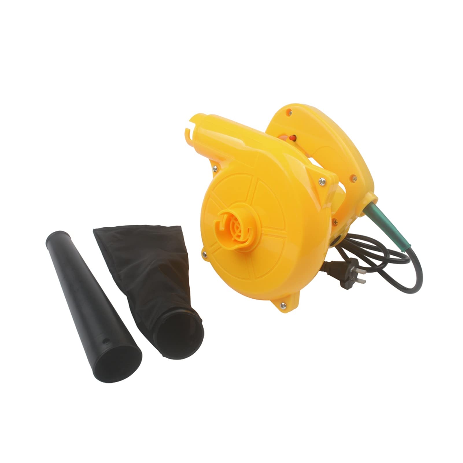 Aspirapolvere for aspirapolvere di aria elettrica ad alta efficienza 600W Aspirapolvere che soffia la polvere di raccolta 2 in 1 Computer Dust Collector Detergente(900W Yellow)