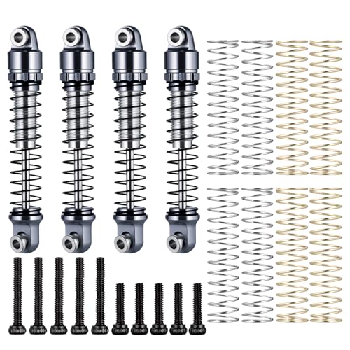 Amortiguador de aceite en color titanio anodizado de 28 mm para coche radiocontrol Axial SCX30