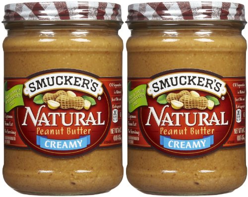 Smucker's Creamy Natural Peanut Butter - 16 Oz (Pack of 2)