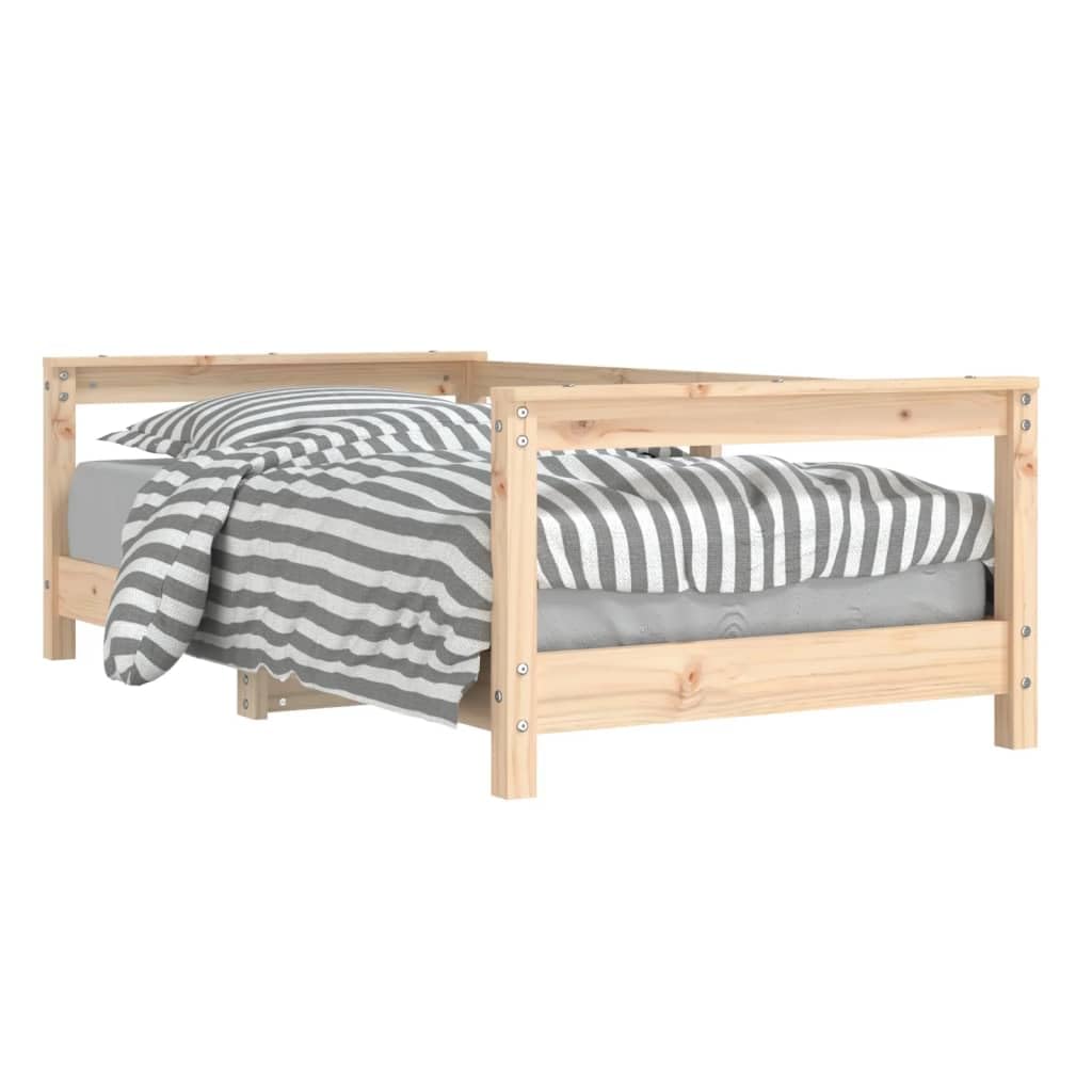 vidaXL Estructura de Cama para niños Madera Maciza de Pino 70x140 cm
