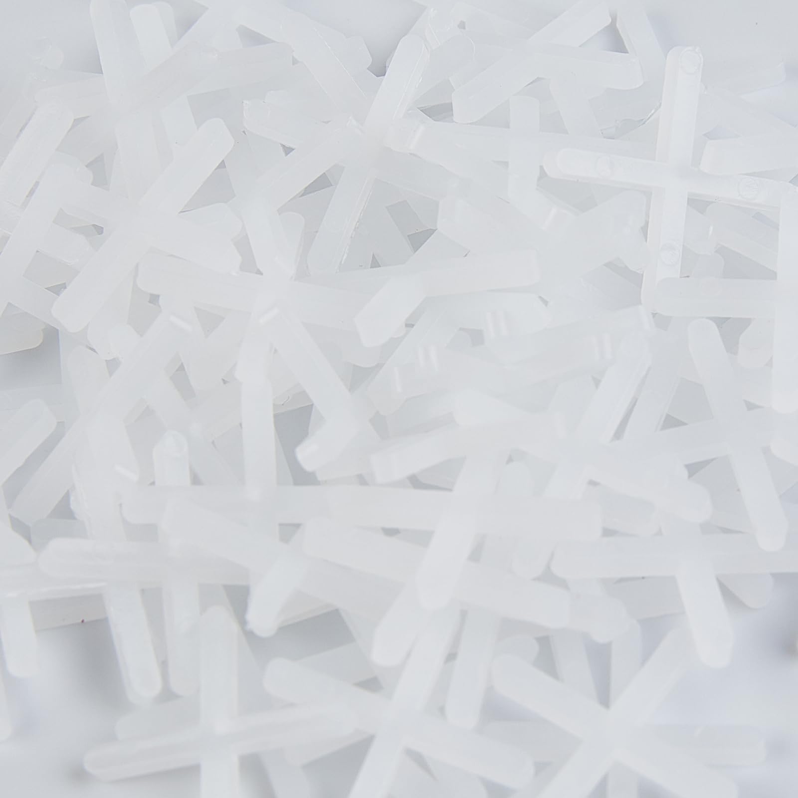 Tcrogsciss White 100Pc Tile Spacers 5Mm Spacers Slab Spacers Plastic Cross Shaped Tile Spacers For Accurate Tile Positioning Diy Paving Tiling Wall Tiler Garden Slabs