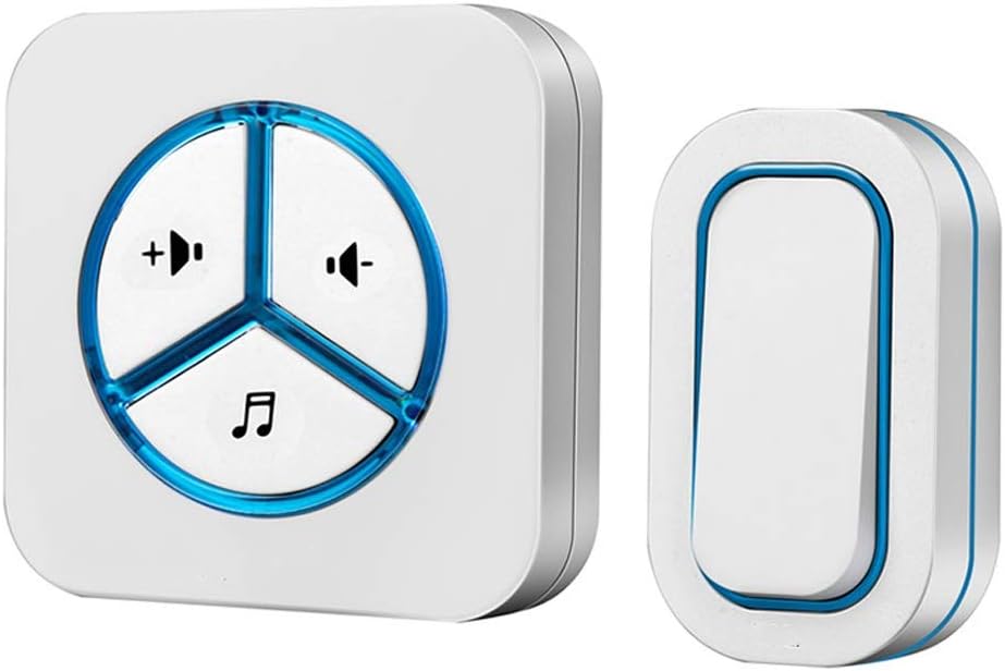 IP44 Waterproof Wireless Doorbell 280M Remote US/EU/UK Plug-in 48 Ringtones 6 Volume Home Door Chime LED Ring Door Bell