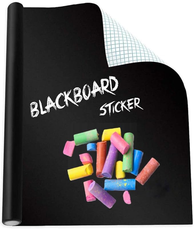 LIVECOOL Self Adhesive Contact Paper-Removable Chalk Wall Vinyl Sticker Blackboard Roll Wallpaper Decals DIY&Craft Wallpaper School,Office,Home with Free Broken MultiChlak(12 X48Inch) (B0CXTGX8LR) Amazon Price History, Amazon Price Tracker