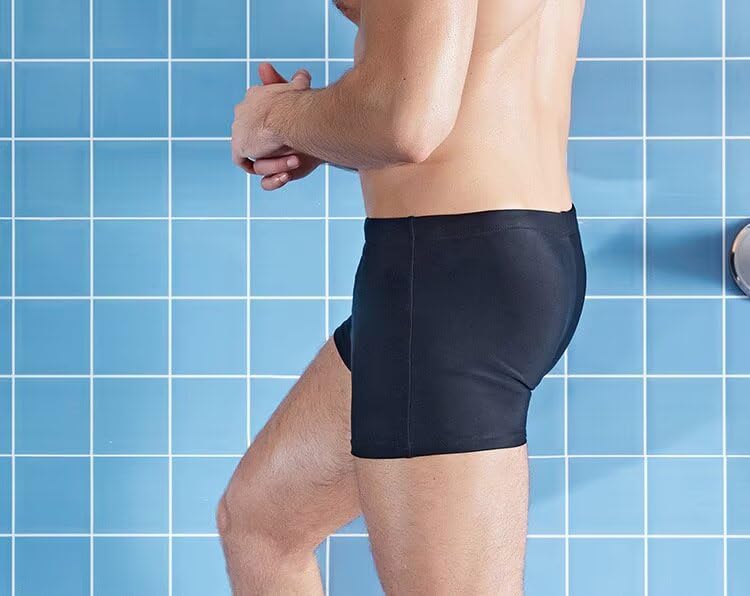 Under Swim Trunks Underwear Solid Color Swimming Swimwear Summer Beach Board Shorts Elastic Swimsuit4