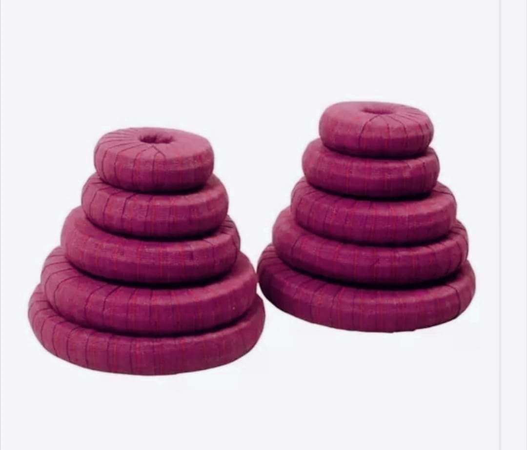 YOGA-NATIONIyengar yoga chumbal set (set of 10),Yoga donut Maroon, yoga props, iyengar yoga
