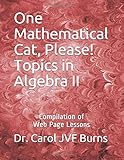 One Mathematical Cat, Please! Topics in Algebra II: Compilation of Web Page Lessons