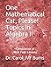 One Mathematical Cat, Please! Topics in Algebra II: Compilation of Web Page Lessons