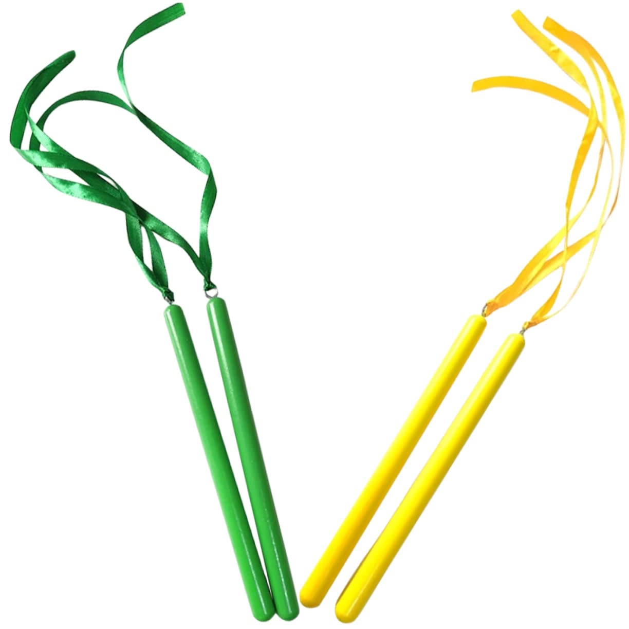 BESPORTBLE 2 Pairs Rhythm Sticks for Percussion Instrument for Early Education Engaging Musical Plaything for Boys and Safe Rounded Edges for Safe Use