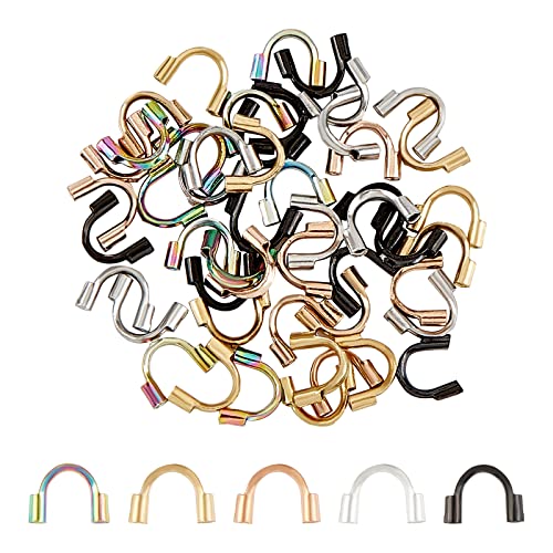 Guardianes de alambre en forma de U con agujero de 0.7mm para fabricación de joyas artesanales