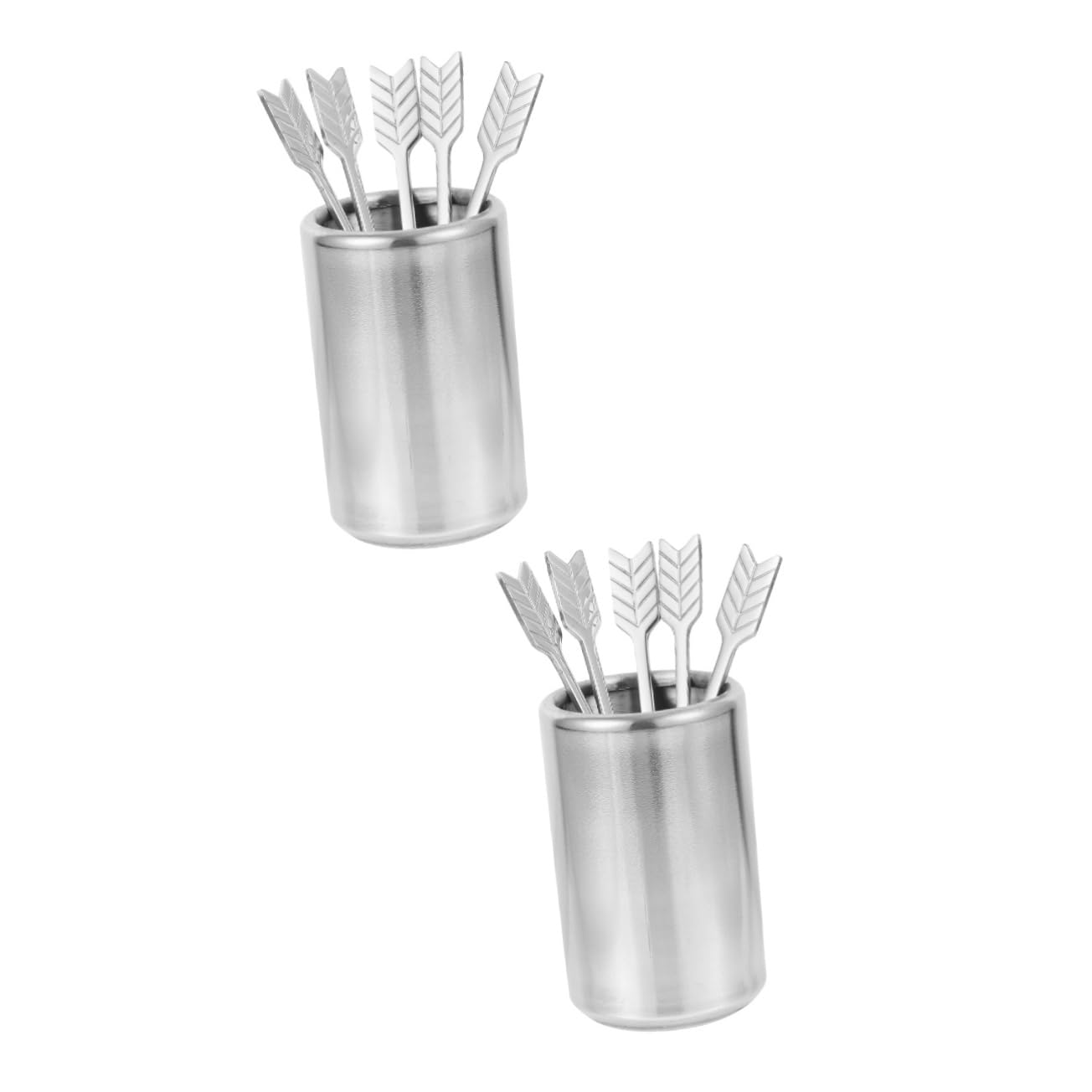 IMIKEYA 10pièces Fourchettes à Dessert Acier Outils De Service Pour Fruits Et Snacks Ustensiles Pour Réunions Familiales Et