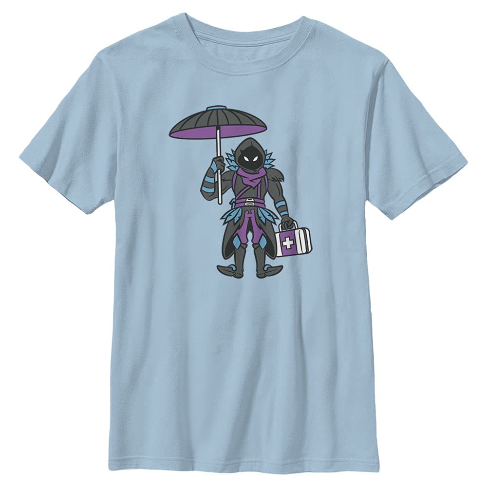 T-shirt Fortnite en coton confortable bleu clair pour ado actif