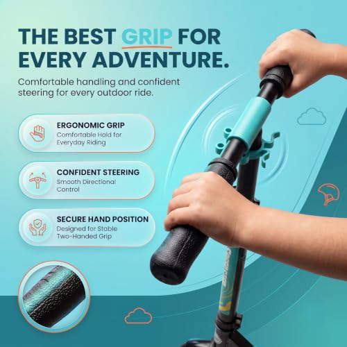 Image of Speedster Kids Scooter for Kids 6-12 &Adults | Foldable Height Adjustable Super Skating | 2-Wheel with Rear Brake | Max User Weight 100 Kg | Sea Green