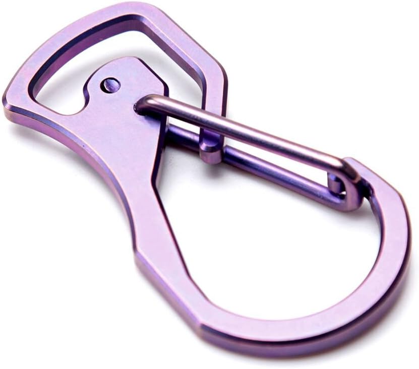 TACRAY Titanium Heavy Duty Mini Carabiners Keychain Quick Release Hooks