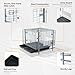 HOMESTEAD Rabbit Cage with Pull-Out Tray – 24 Inch Bunny Cage, Metal Rabbit Breeding Cage, Dual Access Doors, Waterproof Bottom & Urine Guard