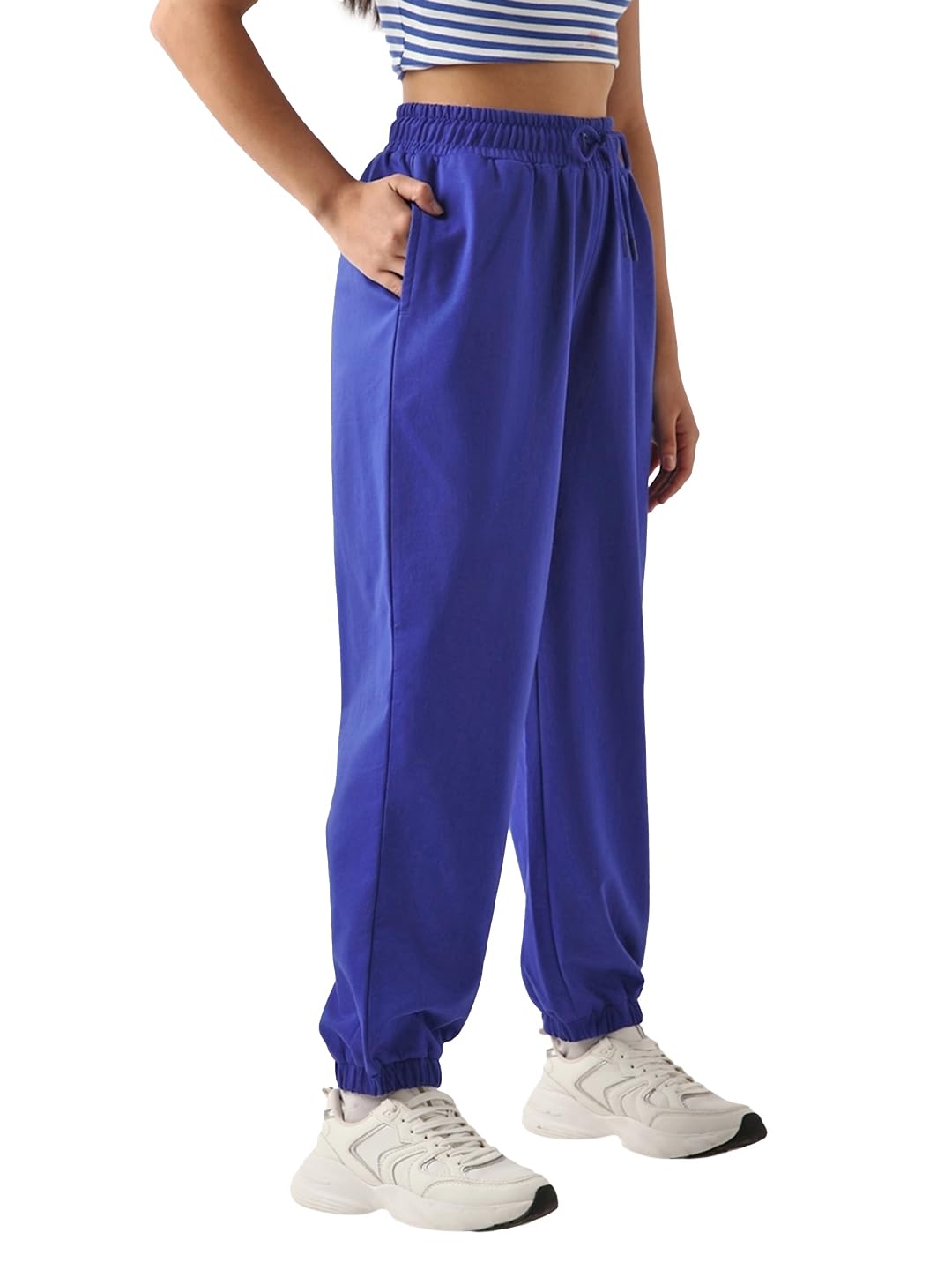 bewakoof Women's Oversized Fit Track Pants-picture-20