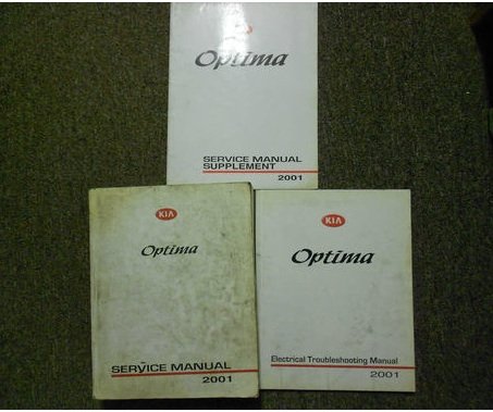 2001 Kia Optima Service Repair Shop Manual Set Factory OEM 01 (2001 KIA
