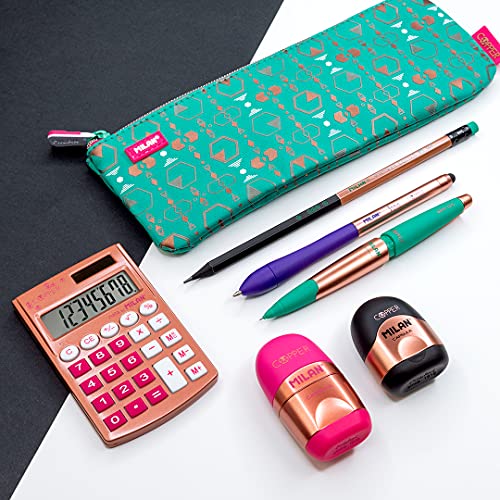 MILAN Pack matériel scolaire Série Copper : fournitures de rechange et trousse de papeterie