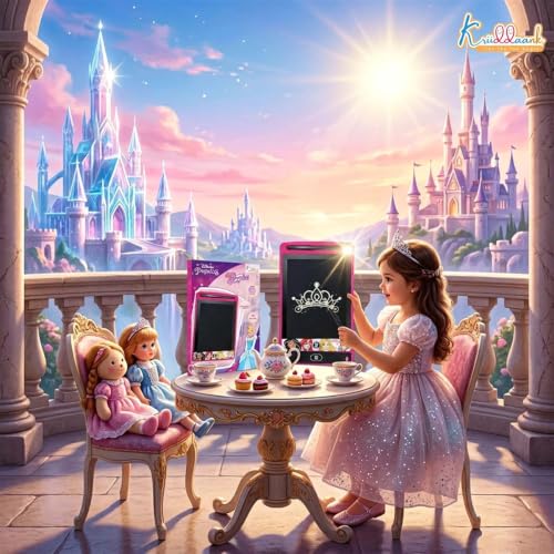 Image of Princess LCD Tablet, 8.5 Inch Electronic Drawing Pad & Tablet for Kids, Rewritable LCD Board, Toddler Travel Slate for Girls, Birthday Gift for 3 4 5 6 7 8 9 Year, Princess Theme Color