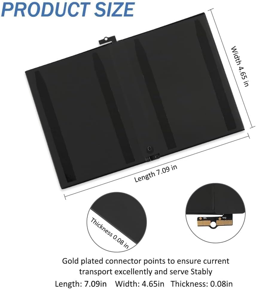 Batería A1664 para tablet de 9.7 pulgadas con capacidad de 7306mAh y 3.82V 2