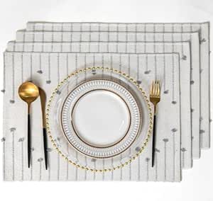 Buy ALSTONIA Handmade Cotton Dining Table Placemats | Heat Resistant Dining Table Place Mats ...