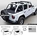 GPCA Cargo Cover Pro Under Hardtop/Topless Easy-to-Install Cargo Cover Heavy-Duty Accessories for Wrangler JL 2018-Present, Patented Trunk Cover for 4DR Sport Sahara Rubicon & Freedom Unlimited Models