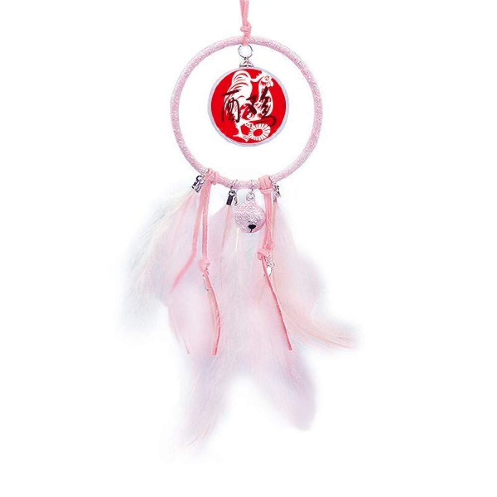 Atrapasueños del zodiaco del Gallo animal China decoración pequeña