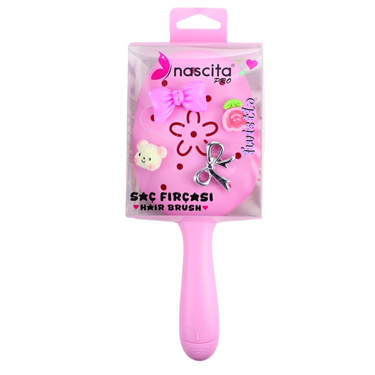 Nascita Twistlo Saç Fırçası Açık Pembe - 59 (3 paketi)
