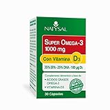 Natysal - SUPER OMEGA-3 1.000 MG (35% EPA - 25% DHA - 100 µg D3) | Salud Cardiovascular y Cerebral | 30 Cápsulas