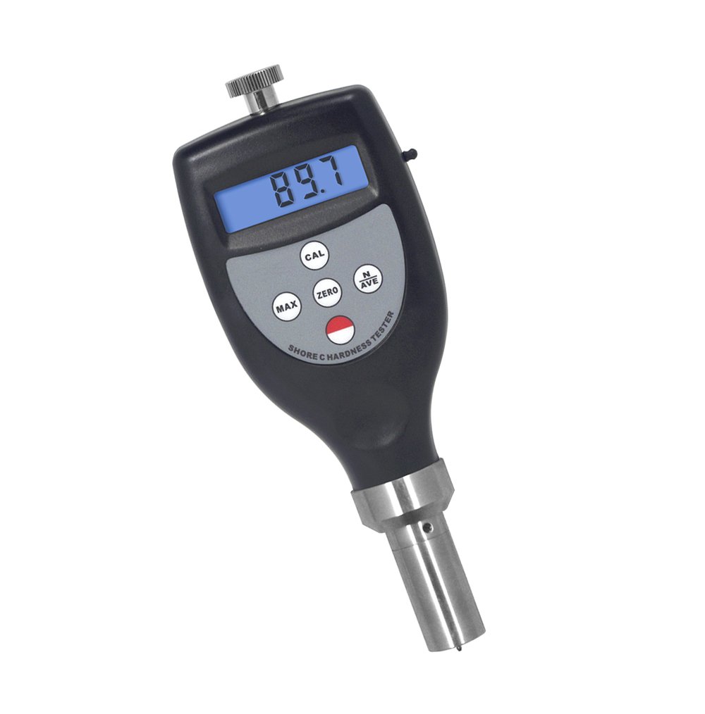 Digital Shore Hardness Tester Meter for Plastics and Middle Hard Rubber Materials Type C Durometer with Range 10 to 90HC