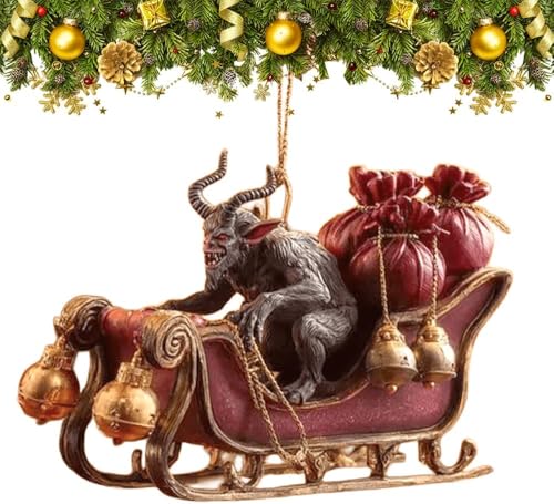 Dunkle Feiertags-Unfug-Kollektion Krampus-Weihnachtsschmuck-Set,...