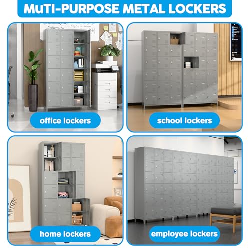 Armoire en métal SUPEER à 18 casier gris clair pour vestiaire professionnel - 7