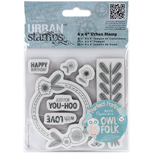Papermania 4 x 4 cm, Motivo: Gufo Folk Urban
