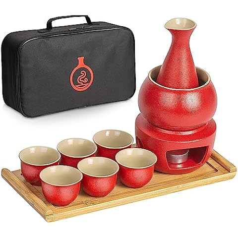Japanese Sake Set with Warmer Cover