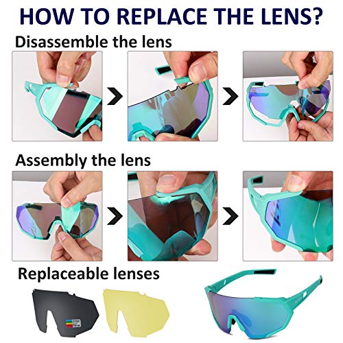 ICOCOPRO Occhiali sportivi polarizzati UV400