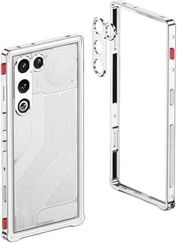 �yFotee�zFor Red Magic 11 Air ��p �A���~�o���p�[�P�[�X ���M�݌v �����t���[�� ���^���T�C�h�J�o�[ (�V���o�[)