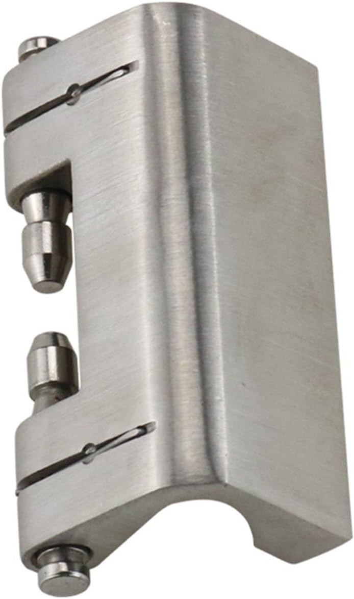 Stainless Steel Thickened Heavy-Duty Hinge Cabinet Door Elbow Detachable Concealed Hardware Accessories 1Pcs(Stainless Steel-T)
