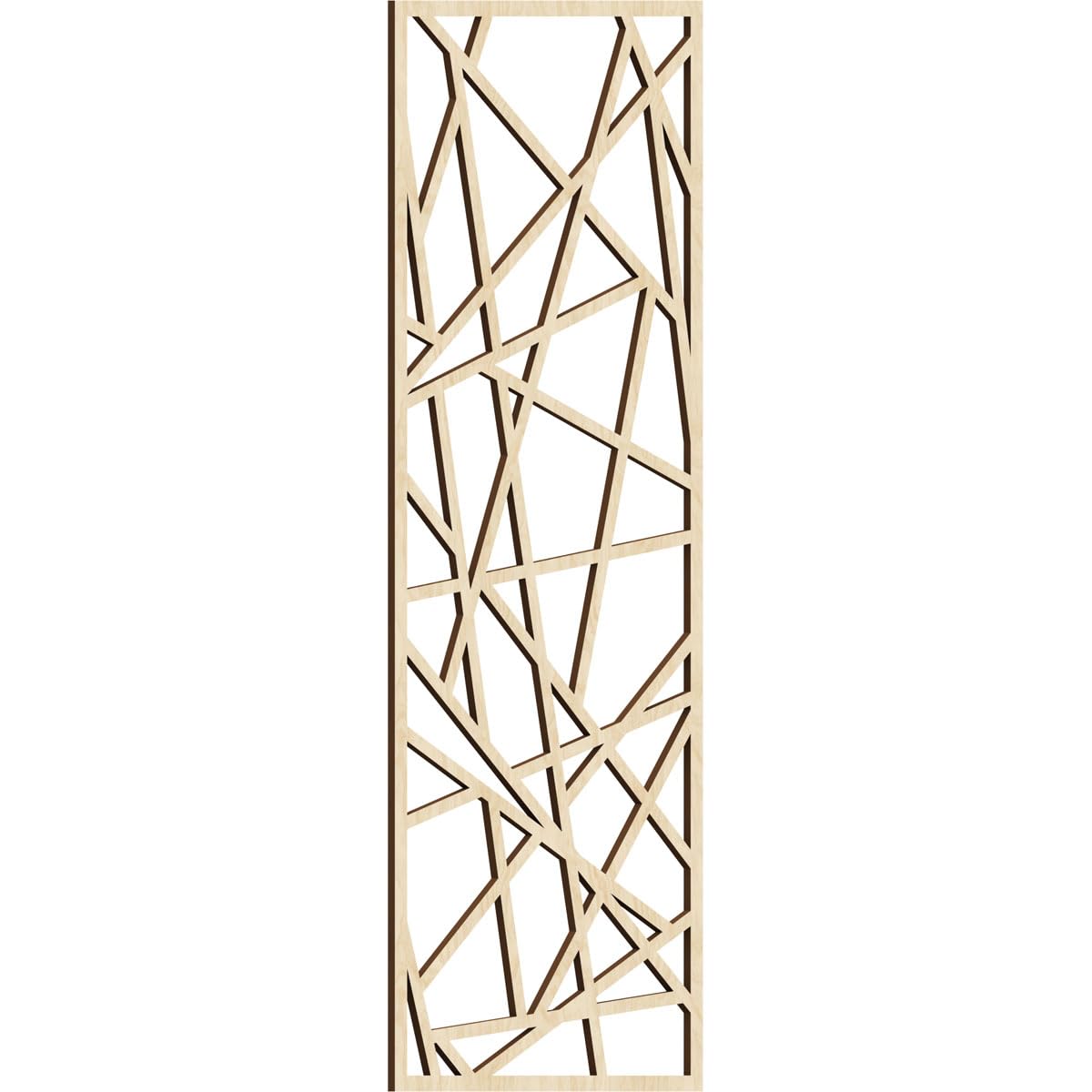 21 3/8"W x 54 3/8"H x 3/8"T Conway Decorative Fretwork Wood Wall Panels, Birch