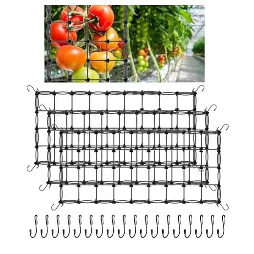 Elastisches Netz SCROG/Netz für besseres Pflanzenwachstum (120 x 120 cm) 13 3 X Wachsen Zelt Netz 60 x 120 cm, Scrog Netz für Kletterpflanzen Pflanzennetz, Wiederverwendbares Gartennetz Elastisches Mesh Zelt Ranknetz, Rankgitter mit 18 Haken für Bohnen, Tomate, Obst & Gemüse